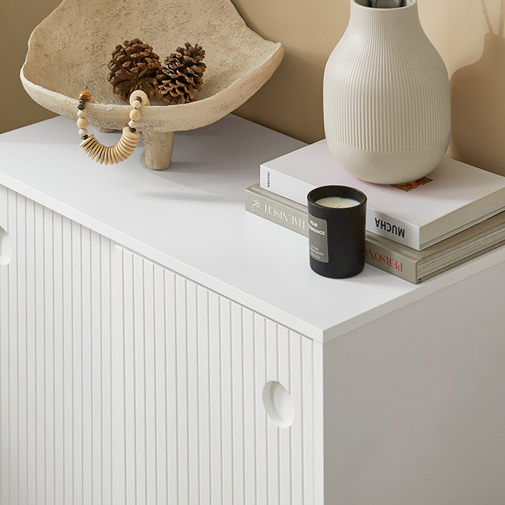 SoBuy | Schuhschrank | Sideboard | Flurschrank | Kommode | Küchenschrank | FSB62-W