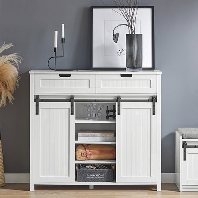 SoBuy | Küchenschrank | Sideboard | Flurschrank | Kommode | FSB74-W