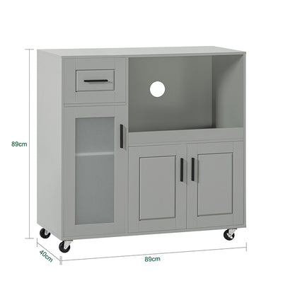SoBuy | Küchenschrank | Sideboard | Flurschrank | Küchenwagen | FSB78-HG