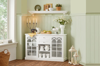 SoBuy | Küchenschrank | Sideboard | Flurschrank | Kommode | FSB79-W