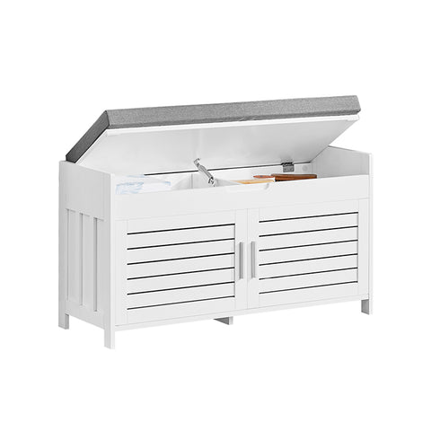 Sobuy | Cloakroom Bench | Sedadlo | Rostlinná lavice | Boty Bench White | FSR102-W