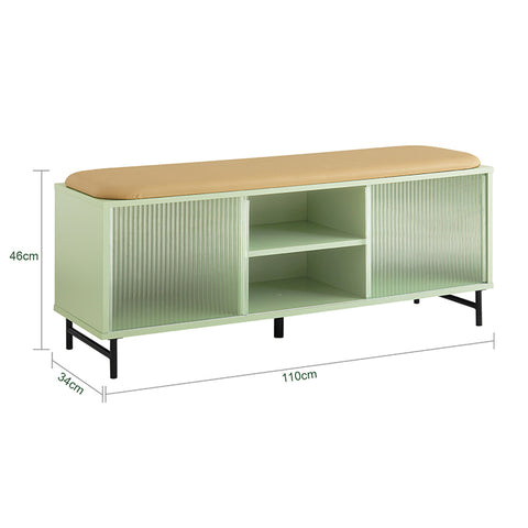 Sobuy | Cloakroom Bench | Sedadlo | Rostlinná lavice | Lavička zelených bot | FSR115-GR