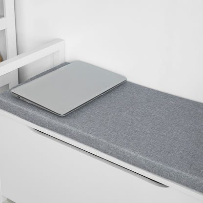 SoBuy | Schuhtruhe mit Klappe | Sitzbank | Spielzeugkiste | Weiß | FSR76-W