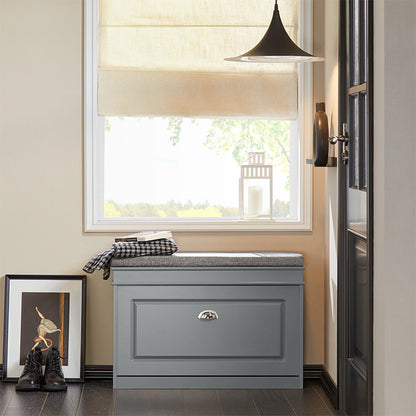 SoBuy | Schuhkipper | Schuhbank | Sitzbank | Schuhkommode | Schuhschrank Hellgrau | FSR82-L-HG