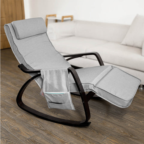 Sobuy | Swing Chair | Swing křeslo | Stále židle šedá | FST20 Hg