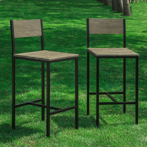 Sobuy | Bar Chair 2 Set | Tresen Stolička | Výška sedadla 67 cm | Kov | FST53X2