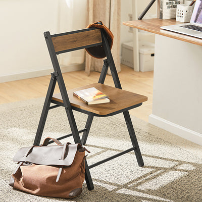 SoBuy | Klappstuhl | Küchenstuh l Schreibtischstuhl | Vintage | FST88-PF