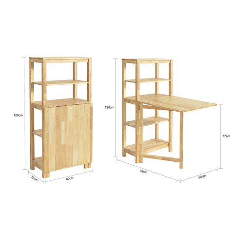 Sobuy | Skládací jídelní stůl | Kuchyňský stůl | Dřevěný stůl | FWT70-N