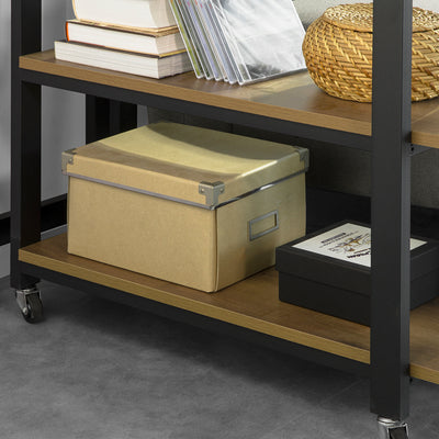 SoBuy | L-förmiger Beistelltisch | Couchtisch | Eckschreibtisch Industrie-Design | FWT83-PF