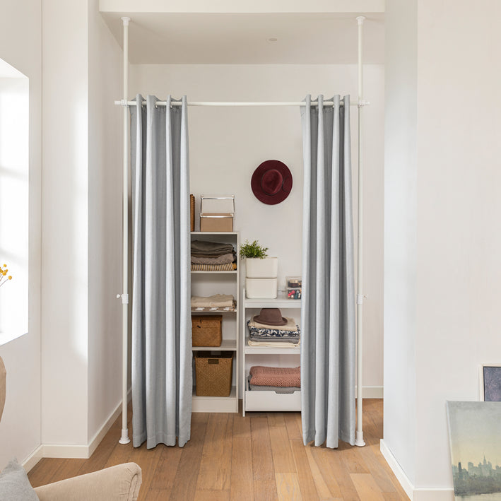 SoBuy | Teleskopvorhang | Sonnenschutz | verstellbares Verdunkelungsvorhang | KLS12-HG