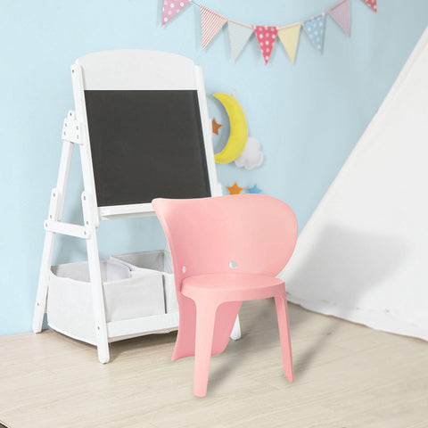 Sobuy | Dětská židle s Backrest | Stühlchen | Výška sedadla 32 cm | Elefant Pink | KMB12-PX2