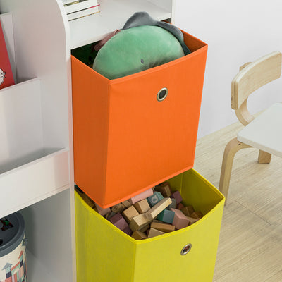 SoBuy | Aufbewahrungsregal für Kinder | Weiß | KMB37-W