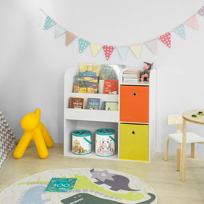 SoBuy | Aufbewahrungsregal für Kinder | Weiß | KMB37-W