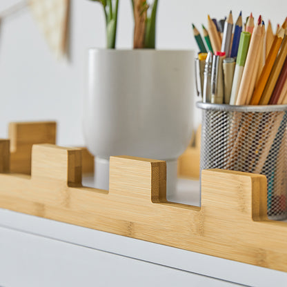 SoBuy | Kinderregal mit Tafel | Aufbewahrungsschrank | Kinderzimmer | KMB43-W