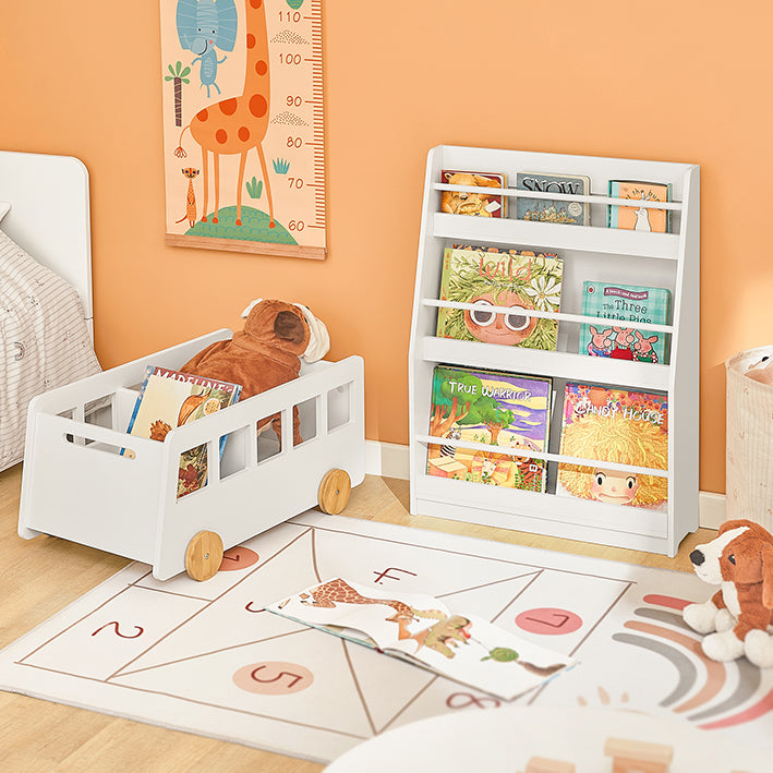 SoBuy | Kinderregal | Wandregal | Aufbewahrungsregal für Kinder | KMB45-W