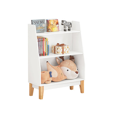 SoBuy | Kinderbücherregal | Aufbewahrungsregal für Kinder | Weiß | KMB47-W