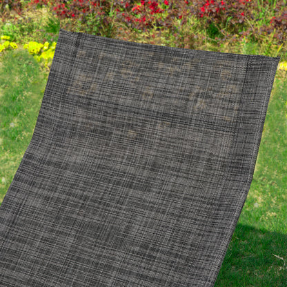 SoBuy | Schaukelliege | Sonnenliege mit Seitentasche | Gartenliege | Relaxstuhl | Schwungliege | Schwarz/Grau | OGS47-MS
