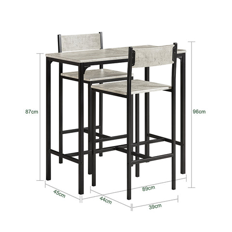 Sobuy | Bart stůl s 2 stoličkami | Bartisch set | 3-díl | OGT03-HG