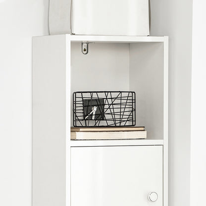 SoBuy | Bücherregal mit Schubladen | Bücherschrank | Standregal Holz | STR10-W