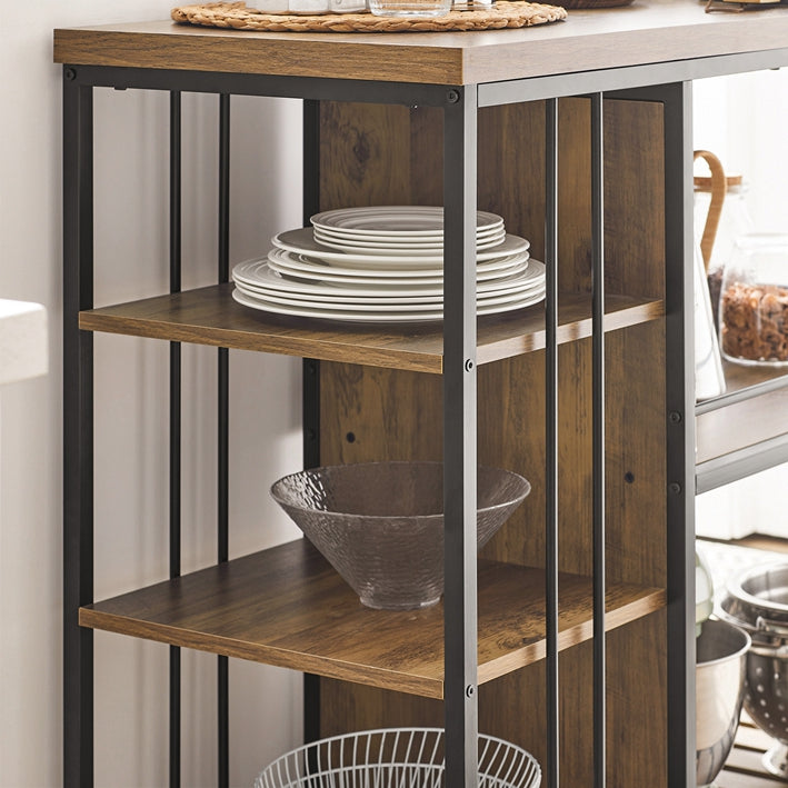 SoBuy | Servierwagen | Küchenschrank | Mehrzweckschrank | SVW18-F